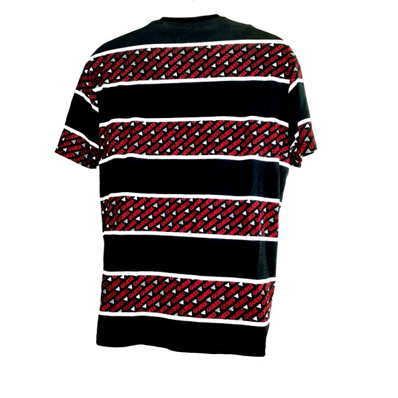 GUESS Men T-Shirt Size L, Large Blue Red White with Guess Logo striped - Picture 2 of 7